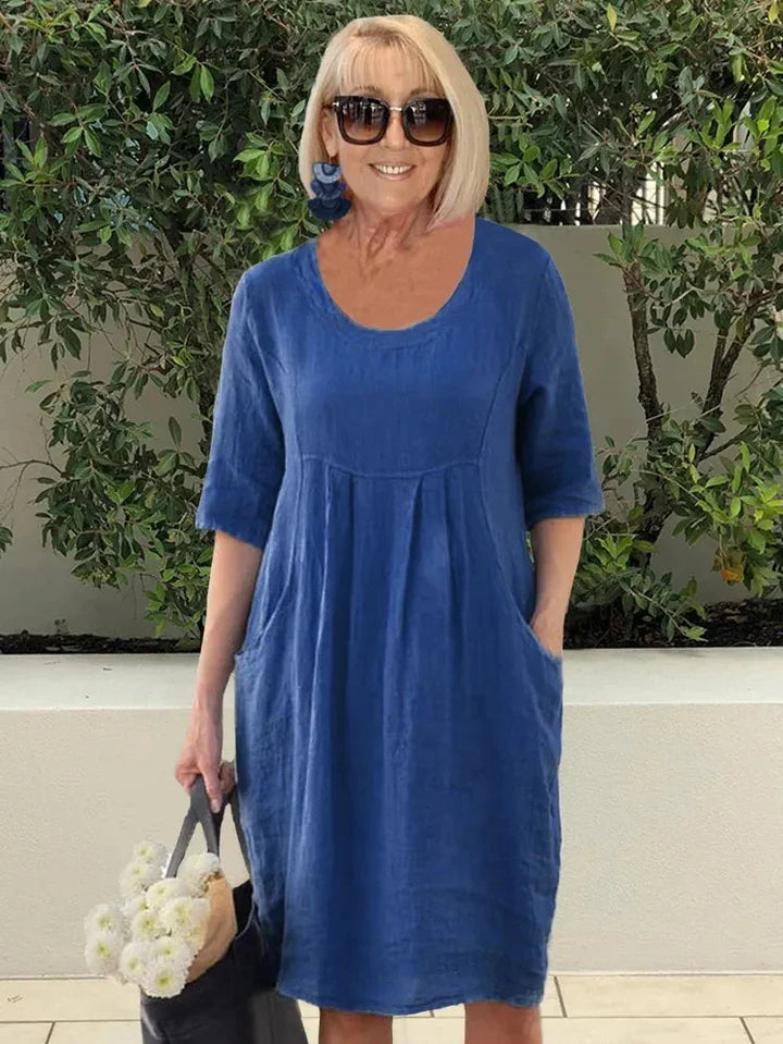 Kelani - Midi Dress Tunic with Pockets