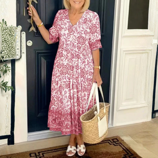 Keisha | Graceful V-Neck Floral