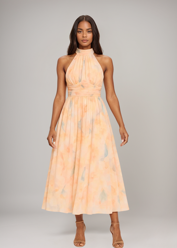 Naiara - Halterneck Maxi Dress