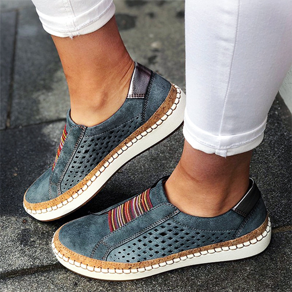 CAROLYN - Chic Boho Slip-On Sneakers