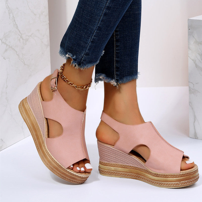 Kelsey - Boho Wedge Sandals
