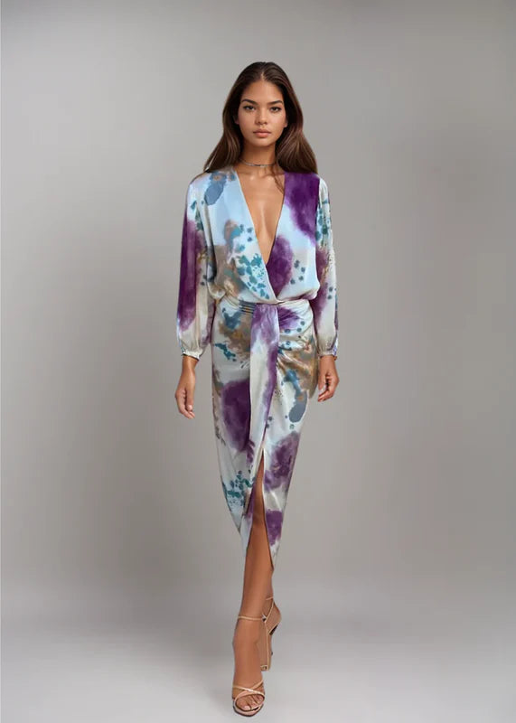 Orielle - Elegant Tie Dye Dress