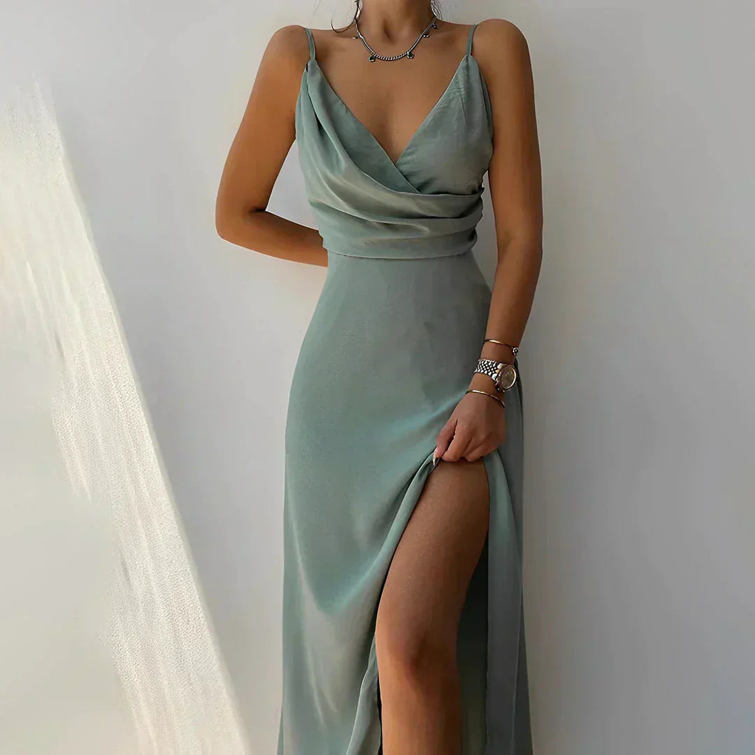 Edna - Elegant Slit Dress