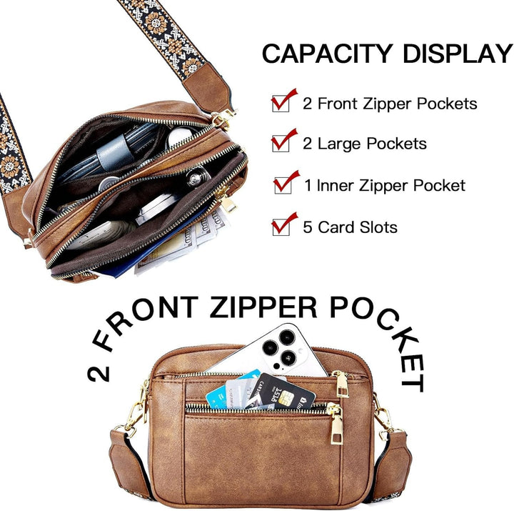 Elliara - Refined Leather Shoulder Bag