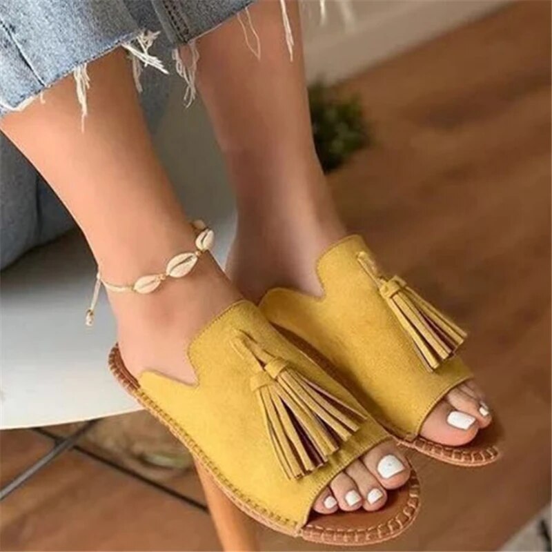 Zamara - Boho Tassel Sandals
