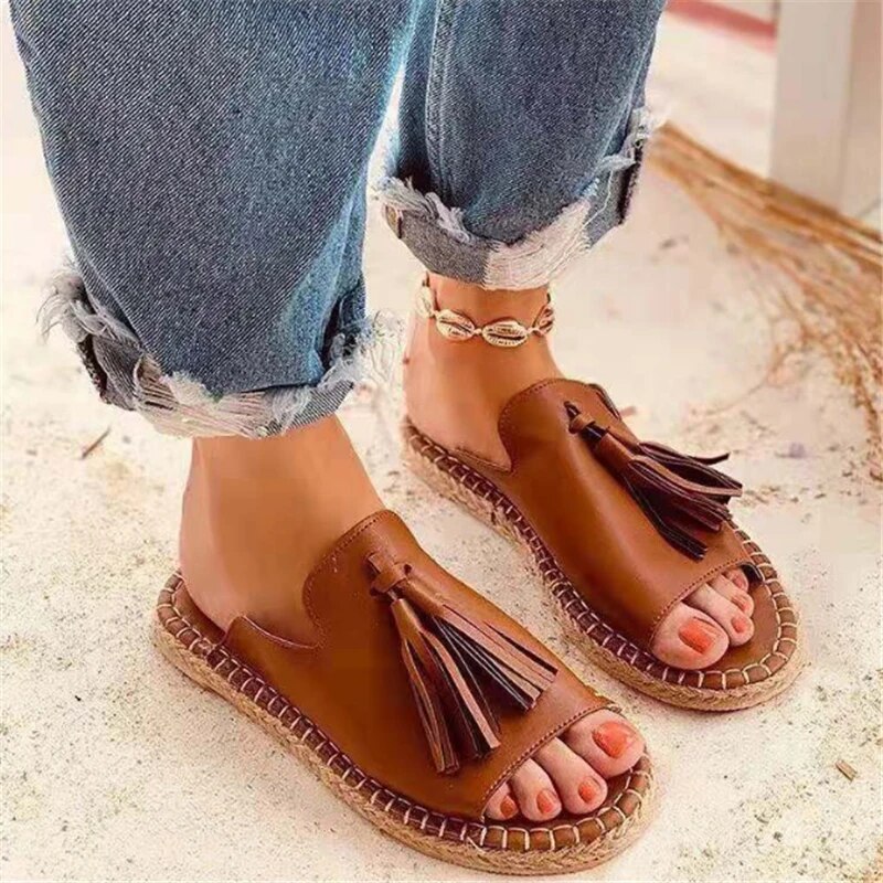 Zamara - Boho Tassel Sandals